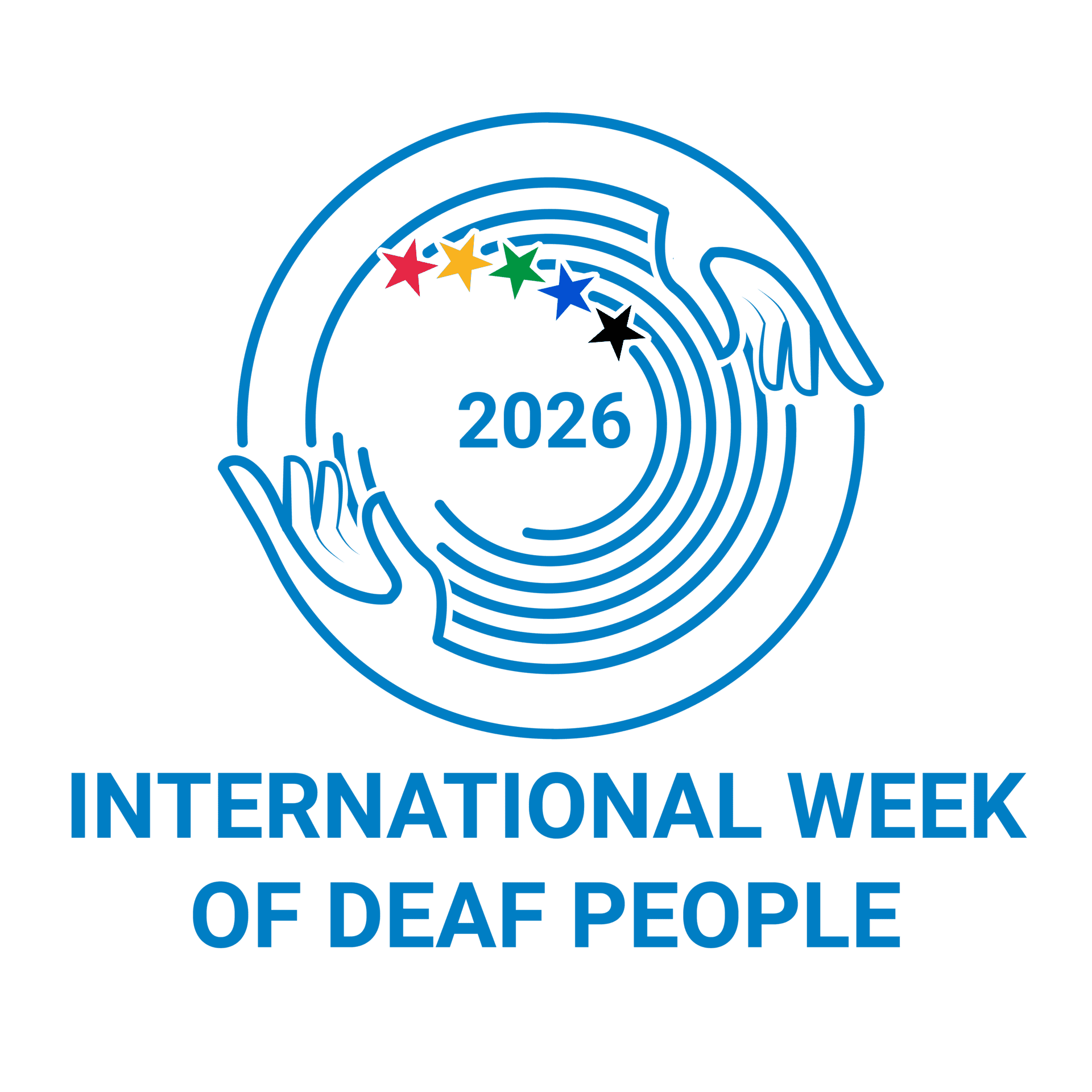 Logo oficial International Week of Deaf People 2026